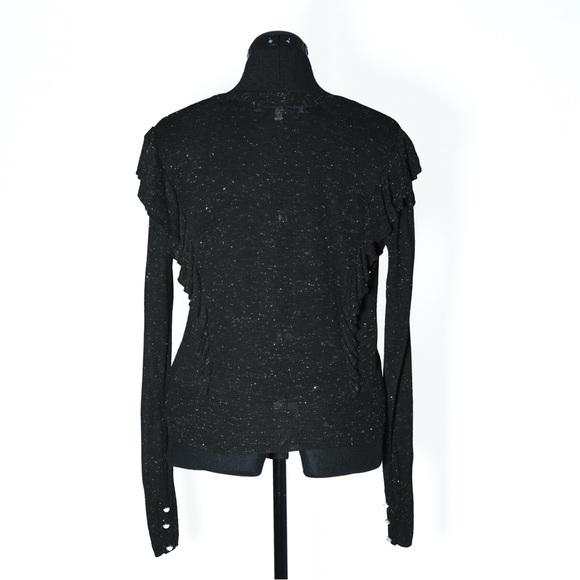 Nordstrom Ruffled Sparkling V Cardigan - Picture 2 of 6